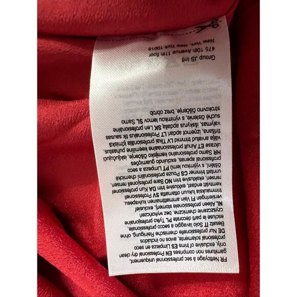 Halston Women's Red Sybil One-Shoulder Crepe Column Gown Maxi Dress Size 10 NWOT - Picture 13 of 16